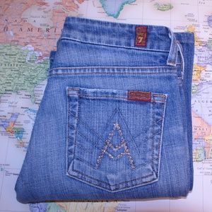Women's 7 For All Mankind Jeans, A- Pocket Size 25